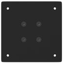 vidaXL 4 db fekete acél konzolasztal láb 72-74 cm