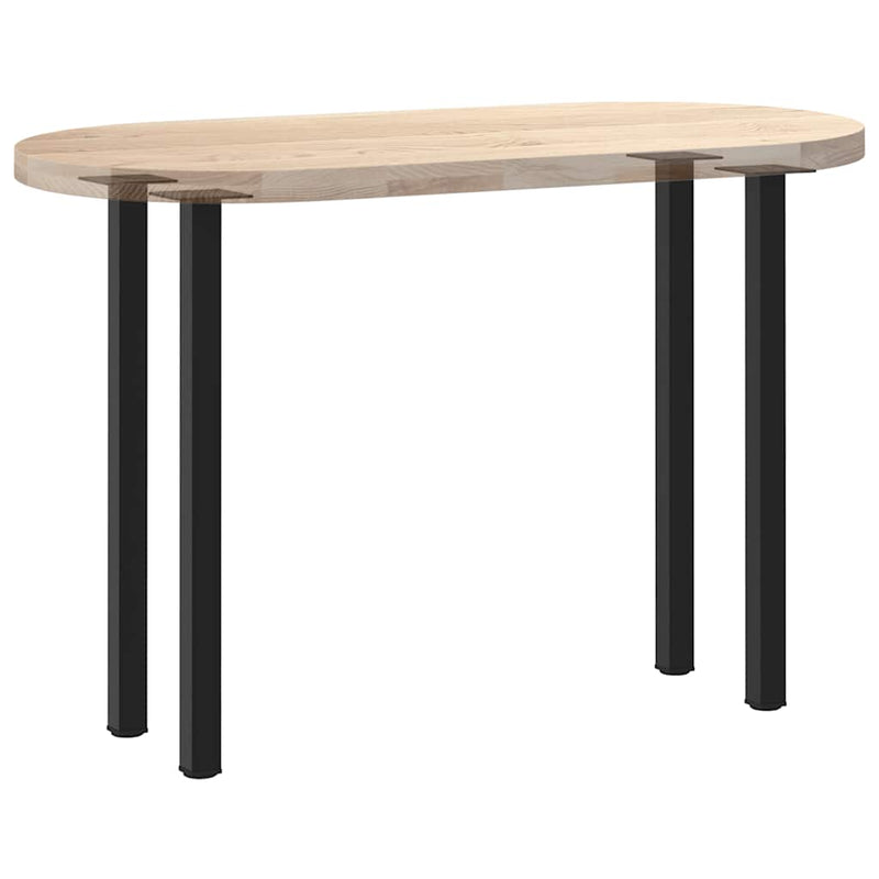 vidaXL 4 db fekete acél konzolasztal láb 72-74 cm