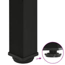 vidaXL 4 db fekete acél konzolasztal láb 72-74 cm