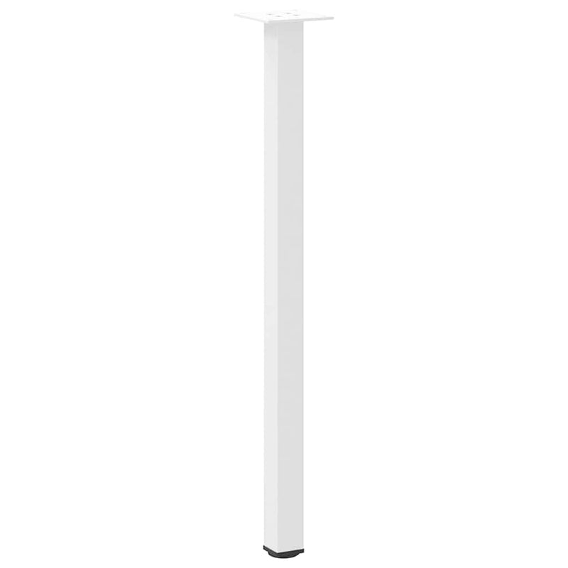 vidaXL 4 db fehér acél konzolasztal láb 72-74 cm