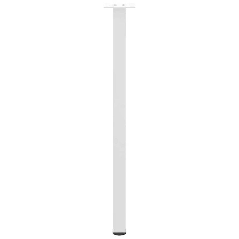 vidaXL 4 db fehér acél konzolasztal láb 72-74 cm