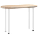 vidaXL 4 db fehér acél konzolasztal láb 72-74 cm