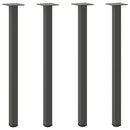 vidaXL 4 db antracitszürke acél konzolasztal láb 72-74 cm