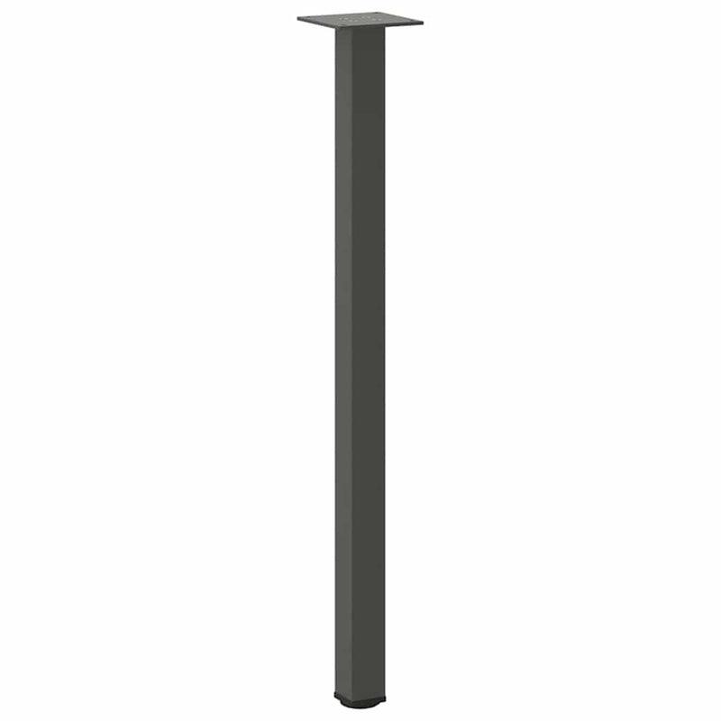 vidaXL 4 db antracitszürke acél konzolasztal láb 72-74 cm
