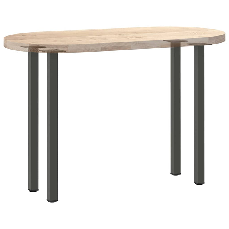 vidaXL 4 db antracitszürke acél konzolasztal láb 72-74 cm