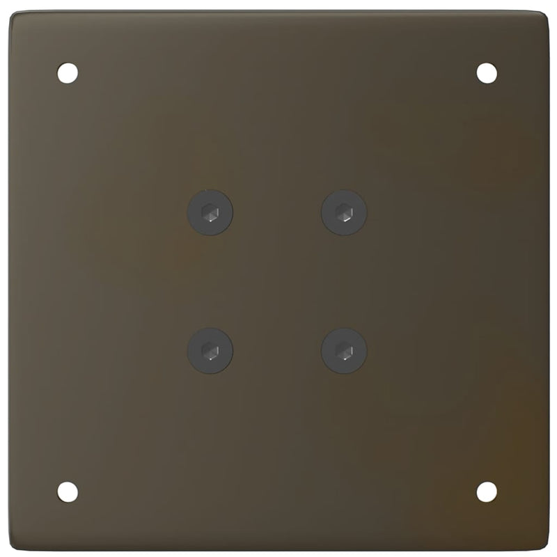 vidaXL 4 db natúr acél konzolasztal láb 72-74 cm acél