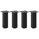 vidaXL 4 db fekete acél dohányzóasztal láb 30-32 cm