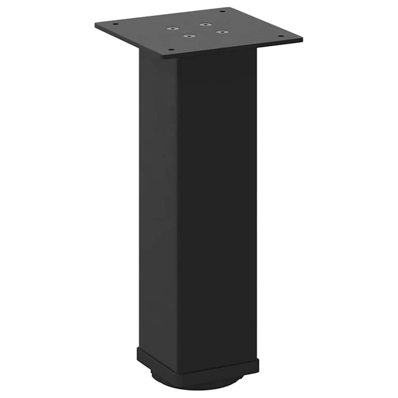 vidaXL 4 db fekete acél dohányzóasztal láb 30-32 cm