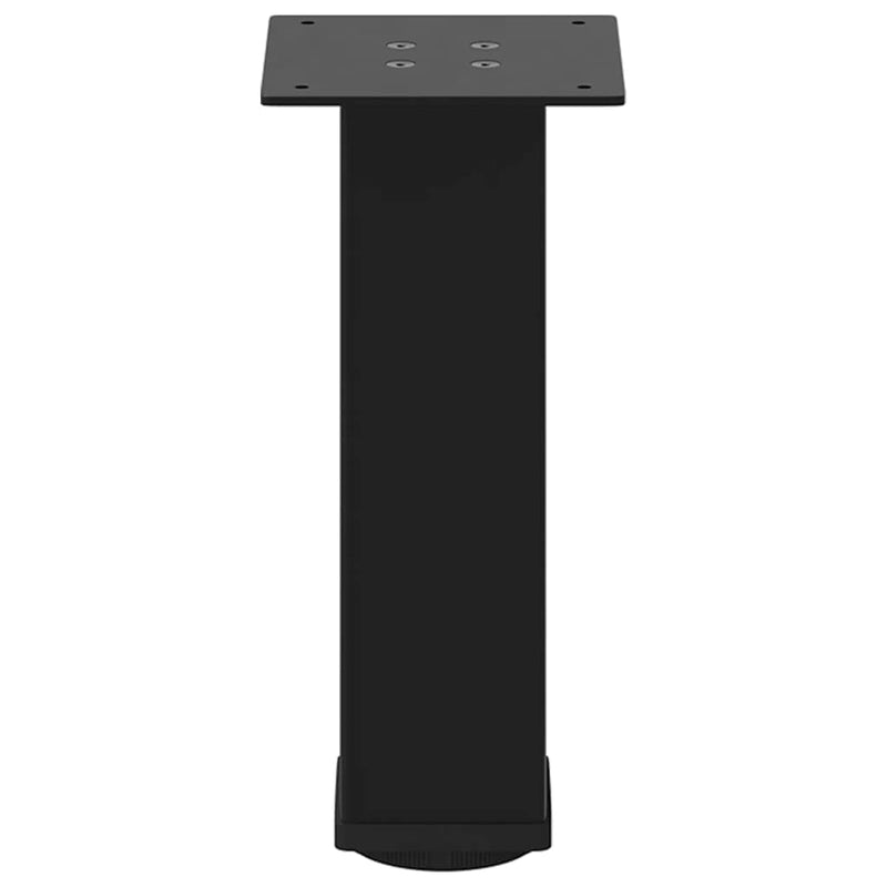 vidaXL 4 db fekete acél dohányzóasztal láb 30-32 cm