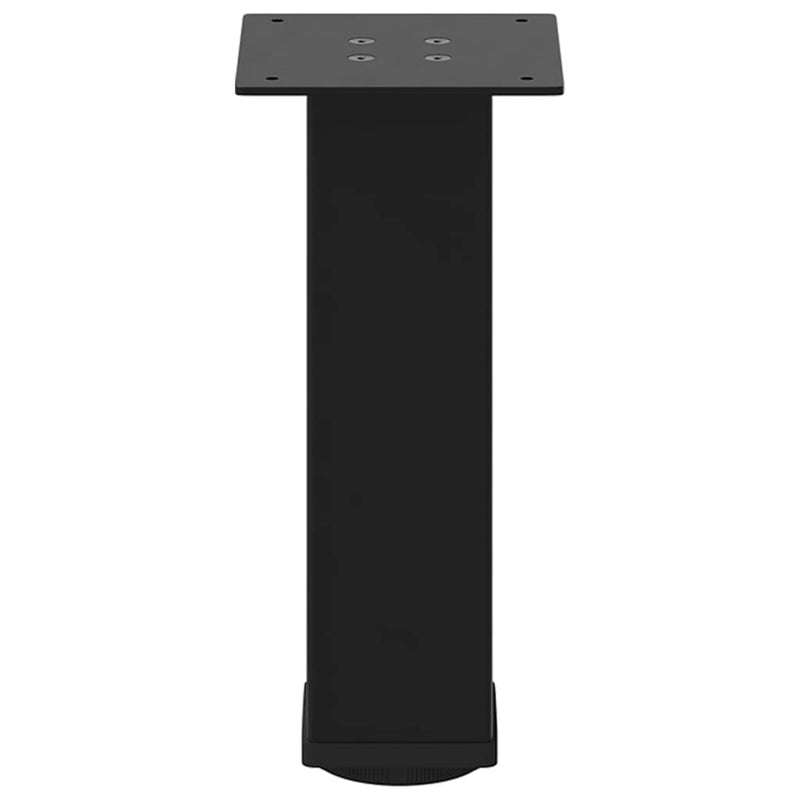 vidaXL 4 db fekete acél dohányzóasztal láb 30-32 cm