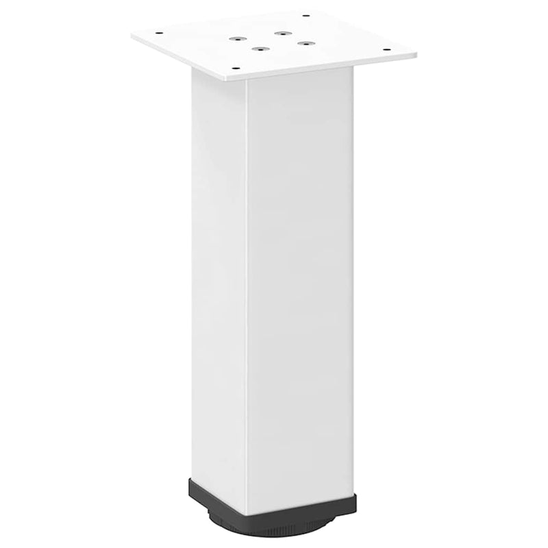 vidaXL 4 db fehér dohányzóasztal láb 30-32 cm acél