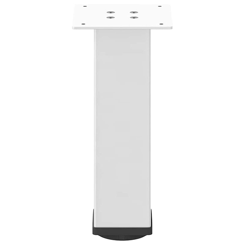 vidaXL 4 db fehér dohányzóasztal láb 30-32 cm acél