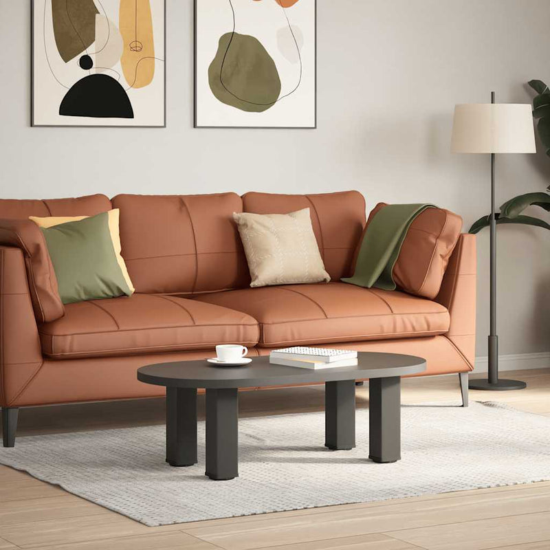 vidaXL 4 db antracitszürke acél dohányzóasztal láb 30-32 cm