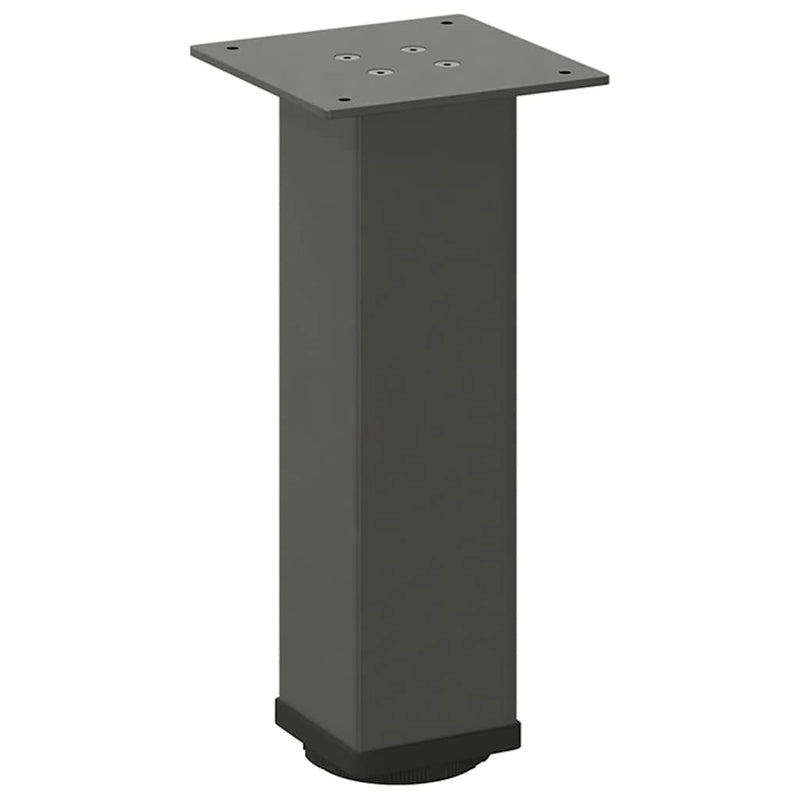 vidaXL 4 db antracitszürke acél dohányzóasztal láb 30-32 cm