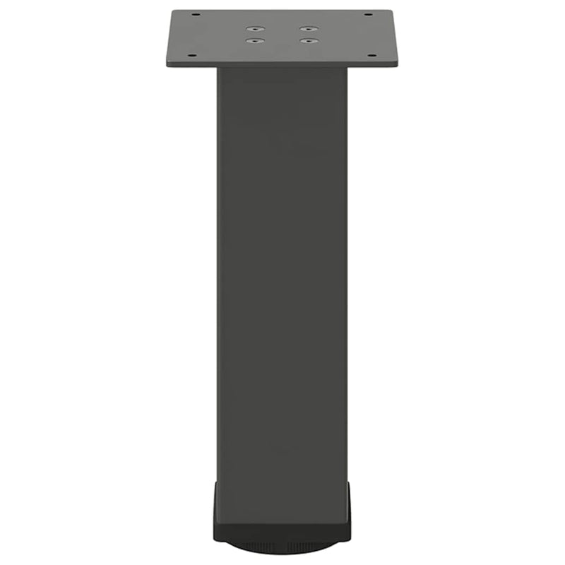 vidaXL 4 db antracitszürke acél dohányzóasztal láb 30-32 cm