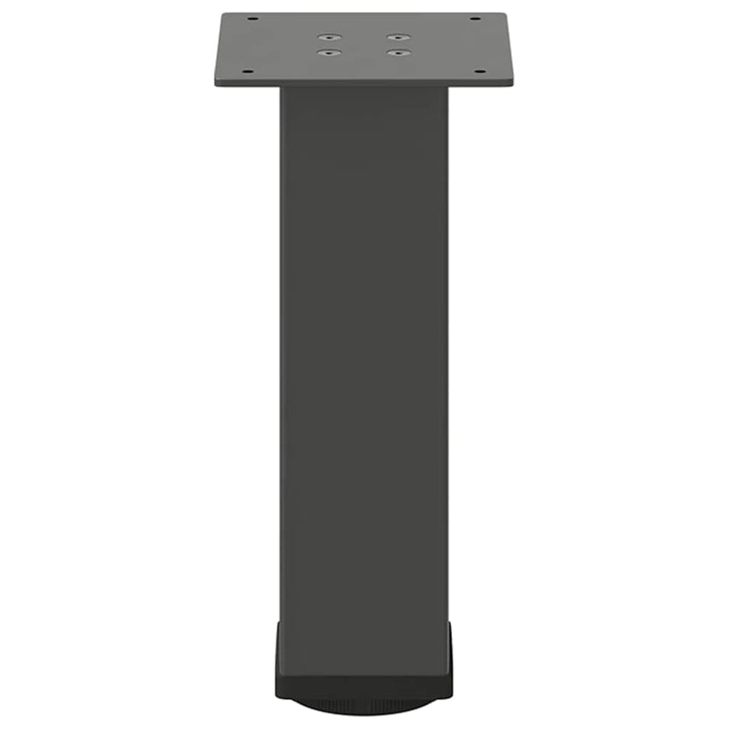 vidaXL 4 db antracitszürke acél dohányzóasztal láb 30-32 cm