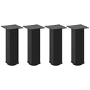 vidaXL 4 db fekete acél dohányzóasztal láb 42-44 cm
