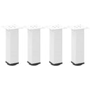 vidaXL 4 db fehér dohányzóasztal láb 42-44 cm acél