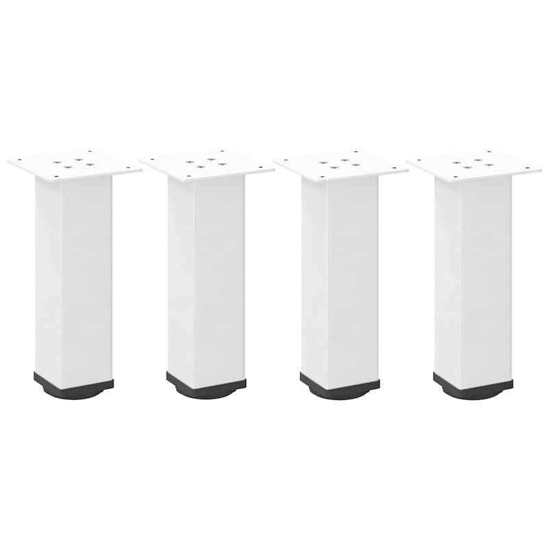 vidaXL 4 db fehér dohányzóasztal láb 42-44 cm acél
