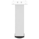 vidaXL 4 db fehér dohányzóasztal láb 42-44 cm acél