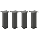 vidaXL 4 db antracitszürke acél dohányzóasztal láb 42-44 cm