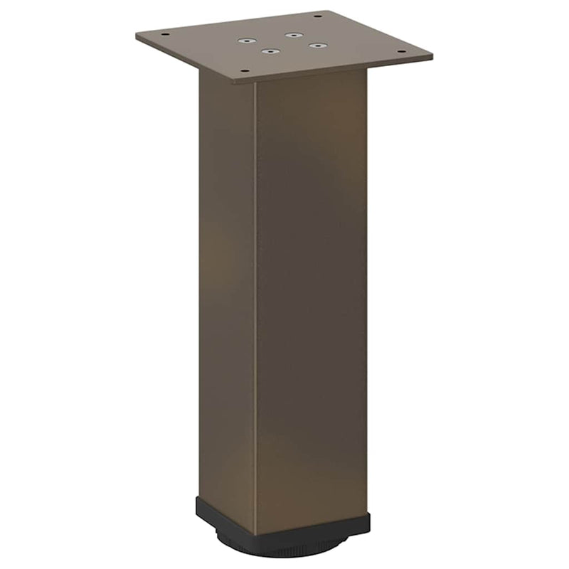 vidaXL 4 db natúr acél dohányzóasztal láb 42-44 cm acél