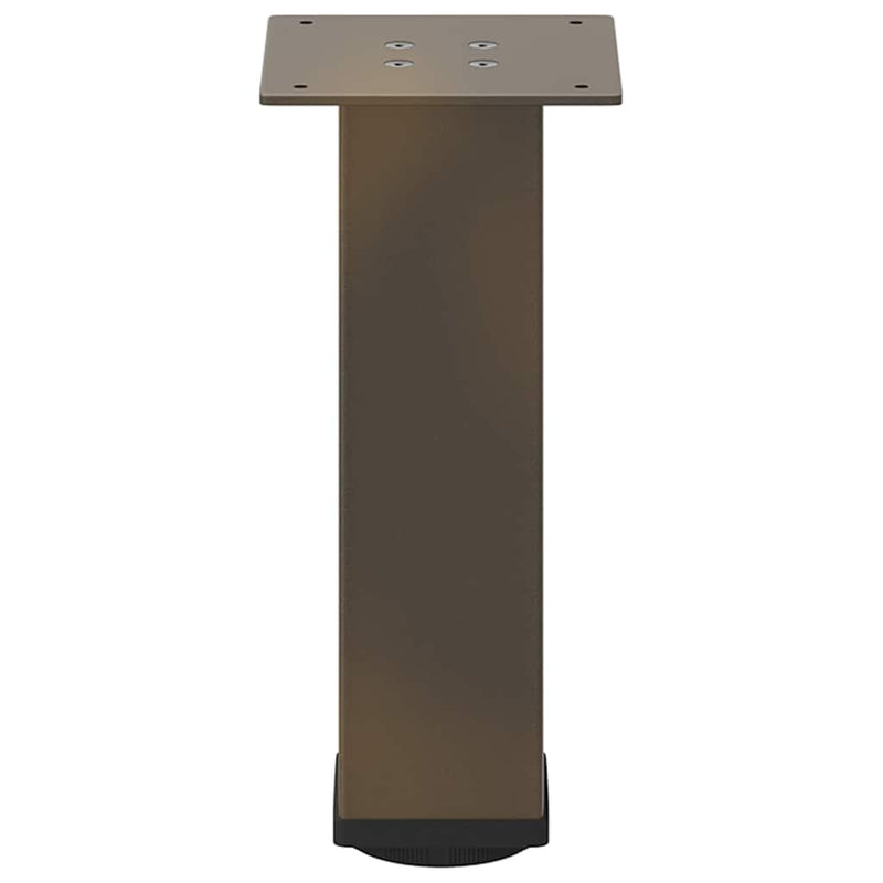 vidaXL 4 db natúr acél dohányzóasztal láb 42-44 cm acél