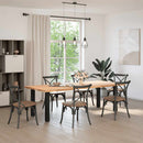 vidaXL 4 db fekete acél konzolasztal láb 72-74 cm