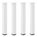 vidaXL 4 db fehér acél konzolasztal láb 72-74 cm