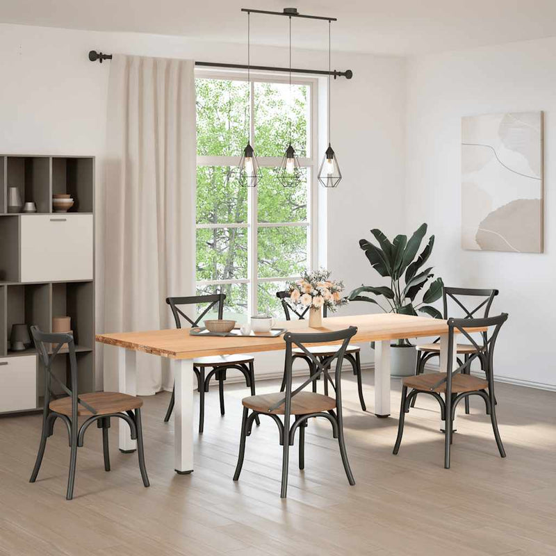 vidaXL 4 db fehér acél konzolasztal láb 72-74 cm