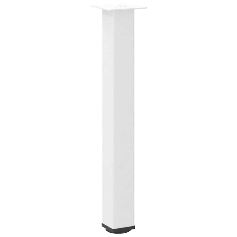 vidaXL 4 db fehér acél konzolasztal láb 72-74 cm