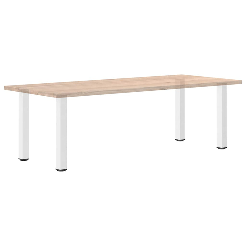 vidaXL 4 db fehér acél konzolasztal láb 72-74 cm