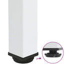 vidaXL 4 db fehér acél konzolasztal láb 72-74 cm