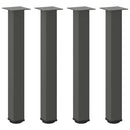 vidaXL 4 db antracitszürke acél konzolasztal láb 72-74 cm