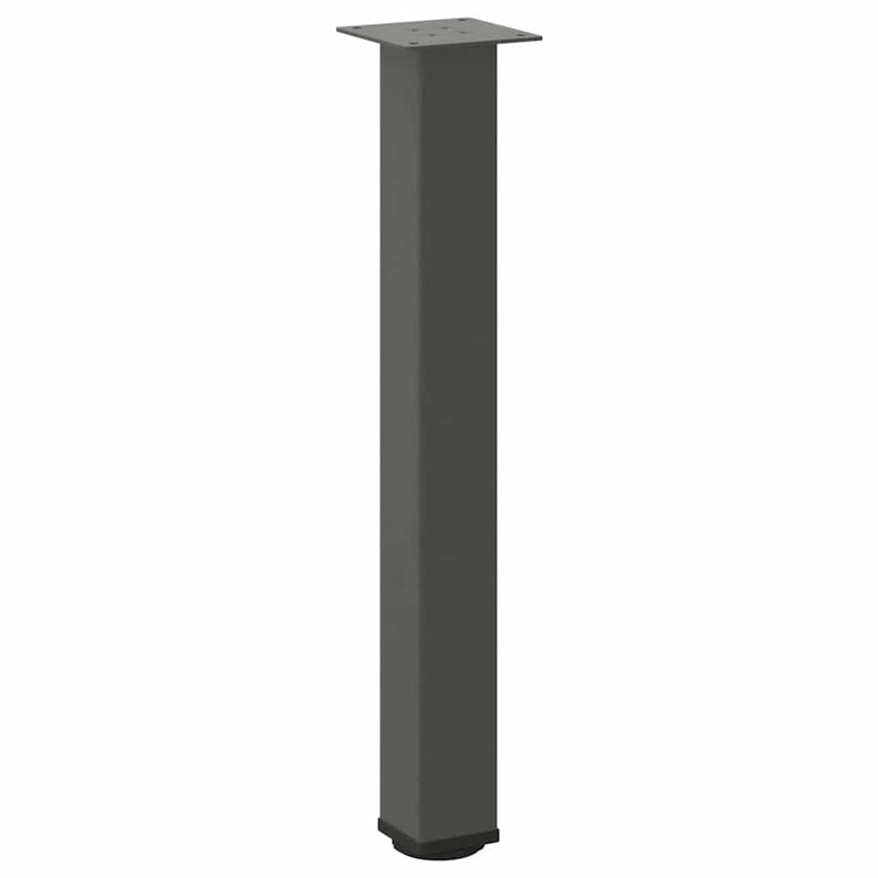 vidaXL 4 db antracitszürke acél konzolasztal láb 72-74 cm