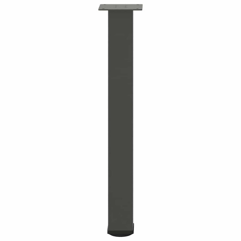 vidaXL 4 db antracitszürke acél konzolasztal láb 72-74 cm