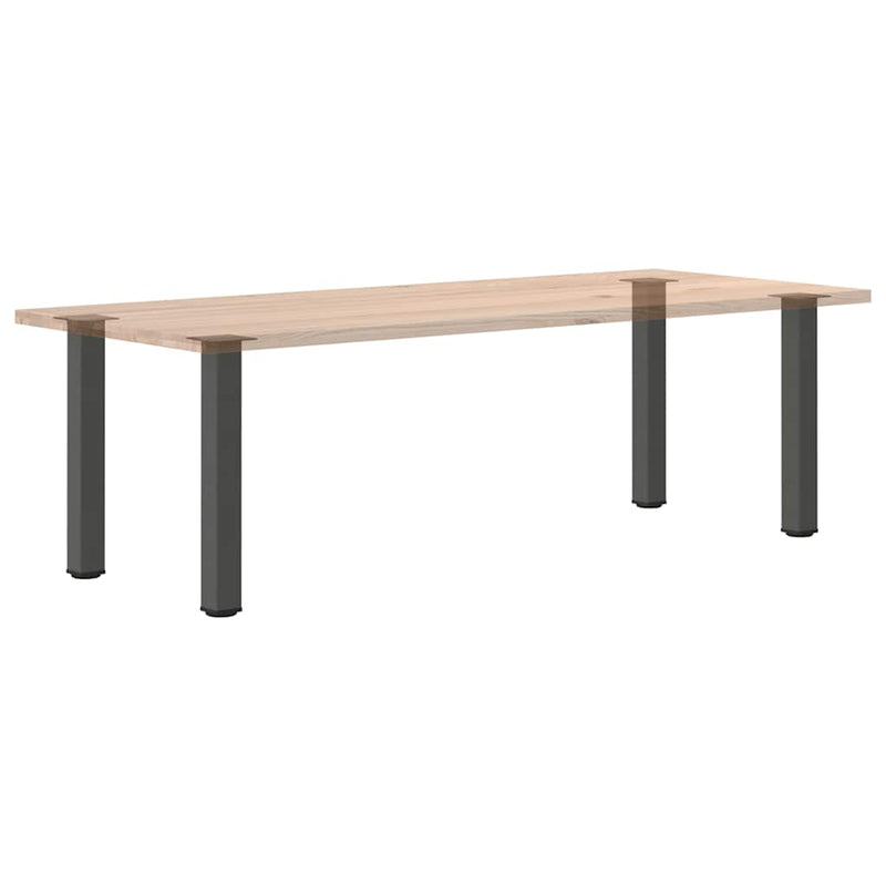 vidaXL 4 db antracitszürke acél konzolasztal láb 72-74 cm