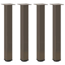 vidaXL 4 db natúr acél konzolasztal láb 72-74 cm acél