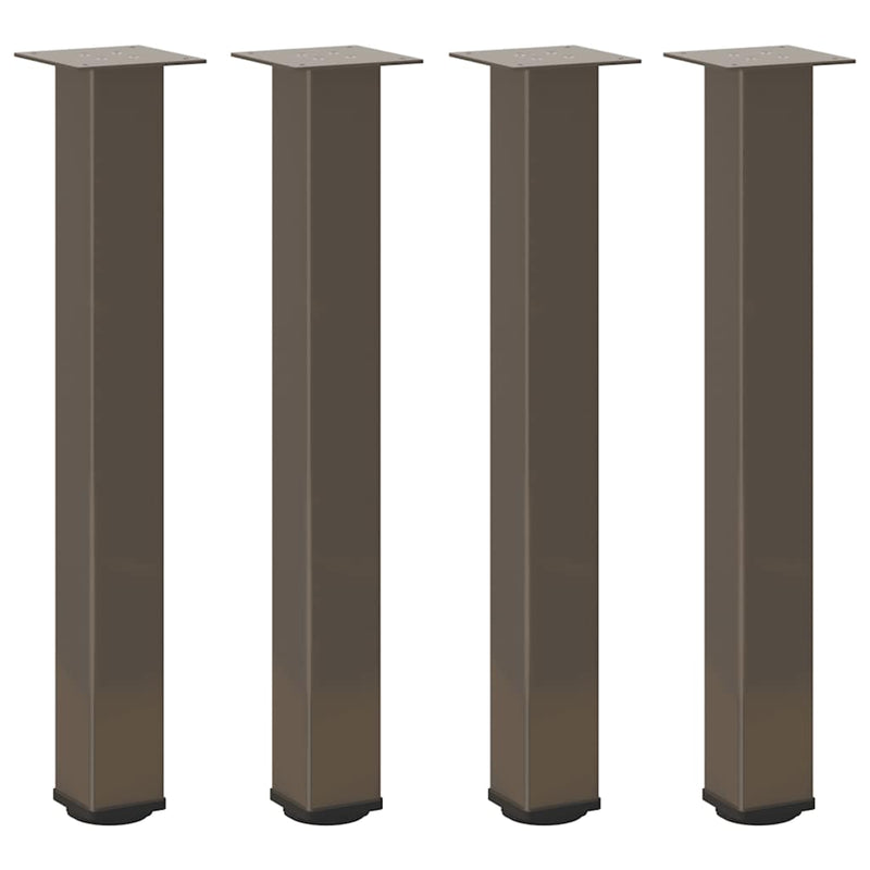 vidaXL 4 db natúr acél konzolasztal láb 72-74 cm acél