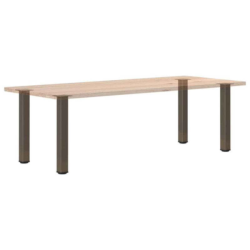 vidaXL 4 db natúr acél konzolasztal láb 72-74 cm acél