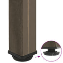 vidaXL 4 db natúr acél konzolasztal láb 72-74 cm acél