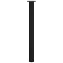 vidaXL 4 db fekete acél bárasztalláb 90-92 cm