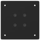 vidaXL 4 db fekete acél bárasztalláb 90-92 cm