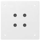 vidaXL 4 db fehér bárasztal láb 90-92 cm acél