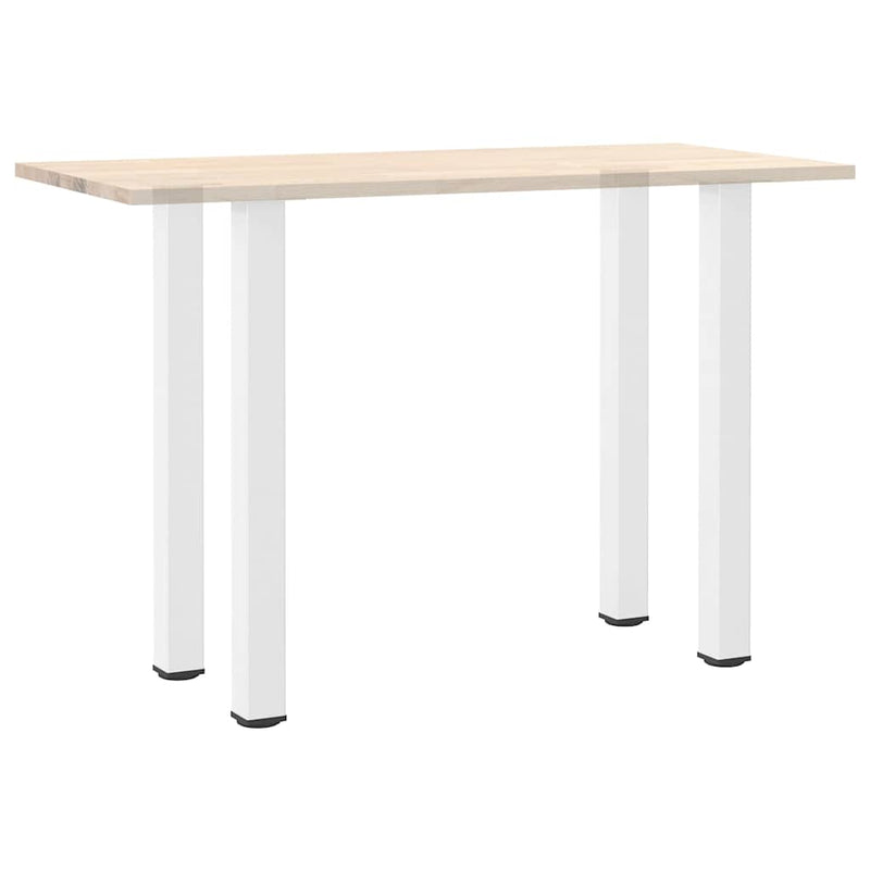 vidaXL 4 db fehér bárasztal láb 90-92 cm acél