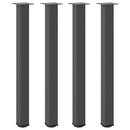 vidaXL 4 db antracitszürke acél bárasztalláb 90-92 cm
