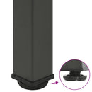 vidaXL 4 db antracitszürke acél bárasztalláb 90-92 cm
