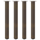 vidaXL 4 db natúr acél bárasztalláb 90-92 cm