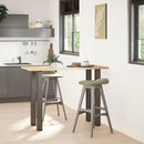 vidaXL 4 db natúr acél bárasztalláb 90-92 cm