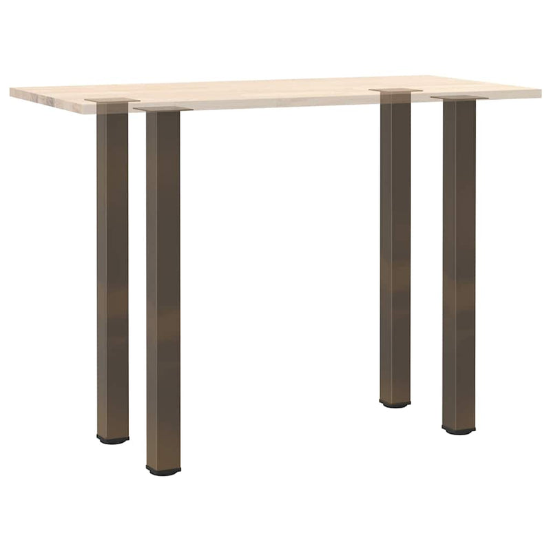 vidaXL 4 db natúr acél bárasztalláb 90-92 cm